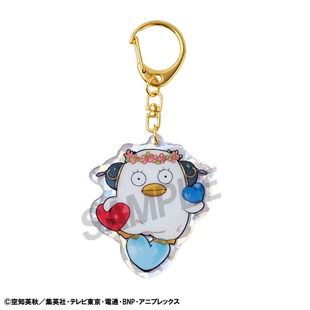 Gintama Acrylic Mascot Charms Elizabeth 12 zodiac signs spring & summer 5cm Blind Box - 1 Unidade